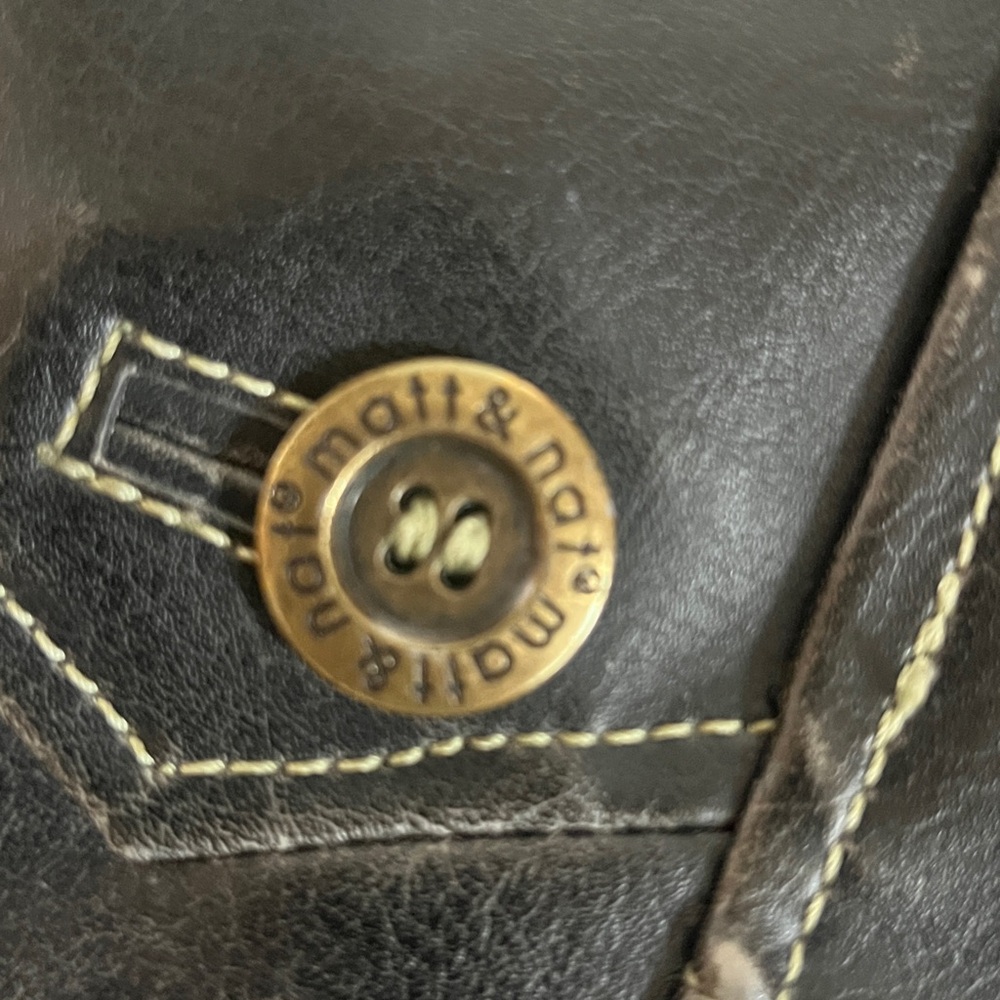 Vintage Matt & Nat Black Vegan Leather Bag - Picture 3 of 11